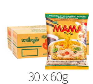 Mama Oriental Style Instant Noodles (Pork Flavour) (30 pcs)