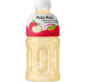 Mogu Mogu Apple Flavoured Drink with Nata De Coco (Case of 24)